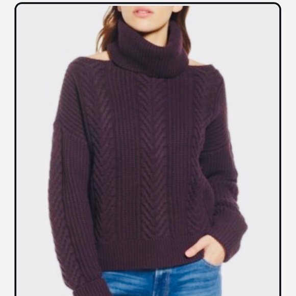 PAIGE Sweaters - Paige Open Shoulder Turtleneck Sweater
